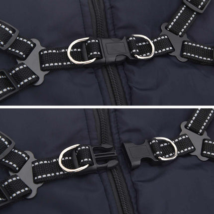 Hundejakke Mørkeblå L68 Fleece og polyester