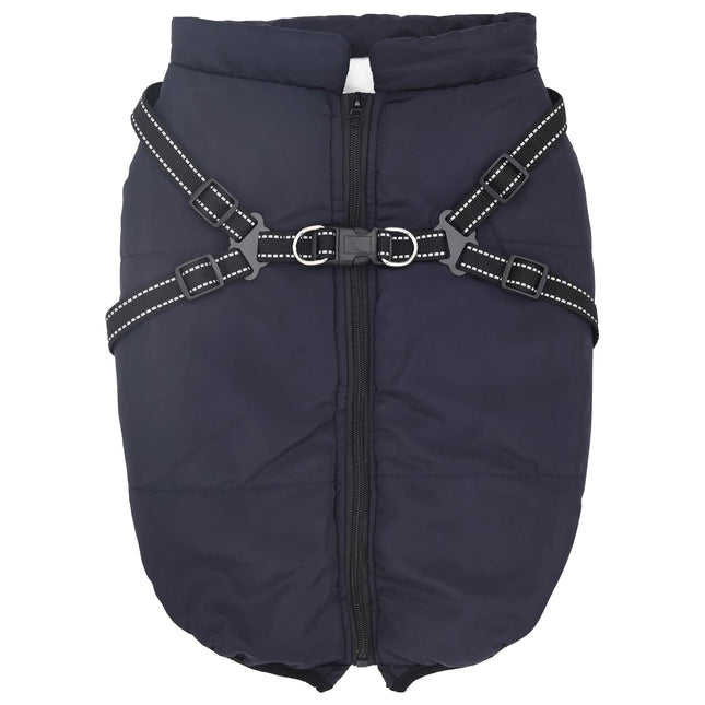 Hundejakke Mørkeblå L68 Fleece og polyester