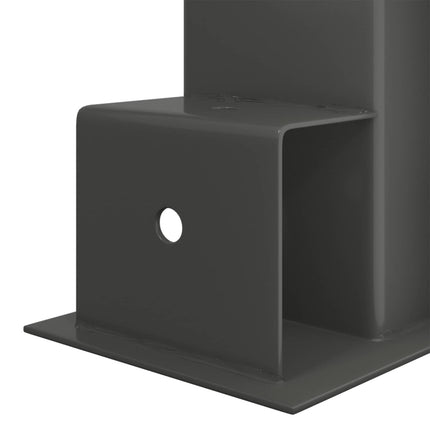 Brænde stakkehjælp 12 pcs Antracit 34 x 10 x 15 cm Stål