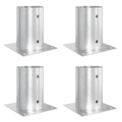 Rund Jordankre 4 pcs Sølv 15 x 15 x 15 cm Metal
