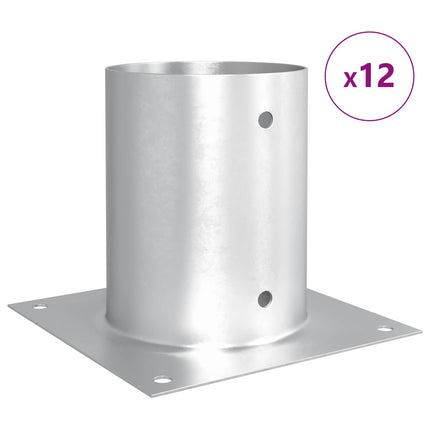 Rund Jordankre 12 pcs Sølv 18 x 18 x 15 cm Metal