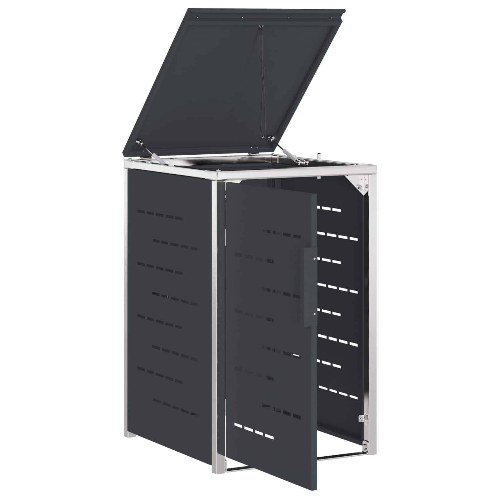Skraldespand opbevaring Antracit 77,5 x 69 x 112,5 cm