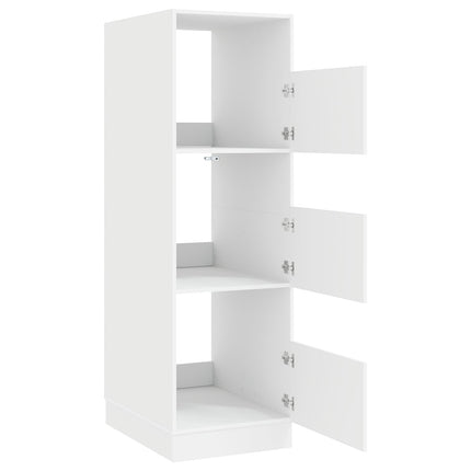 Vaskeskab med opbevaring Hvid 50 x 68 x 162 cm Konstrueret træ