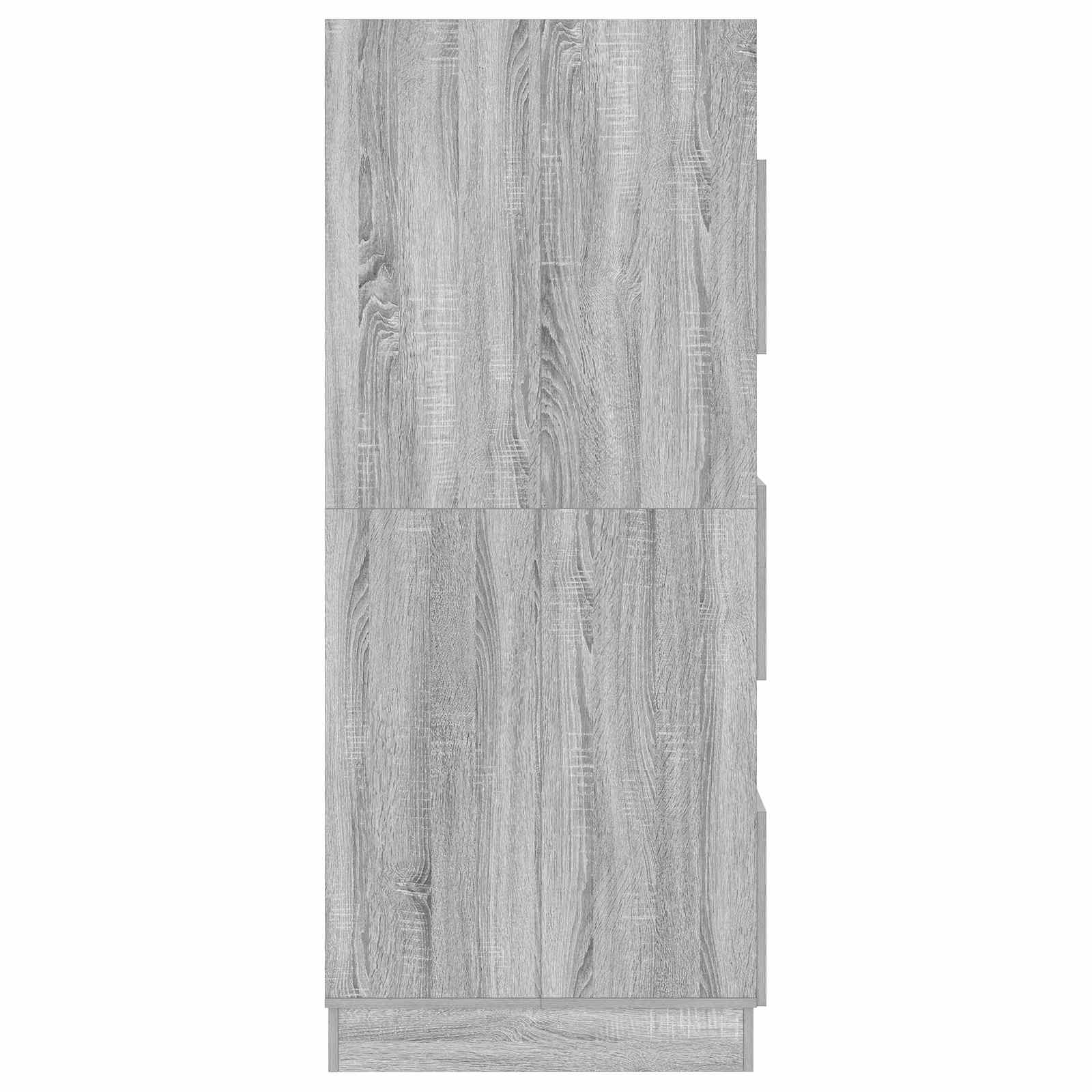 Vaskeskab med dør Grå Sonoma 50 x 68 x 162 cm Konstrueret træ