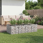 Gabion højbed 2 pcs Sølv