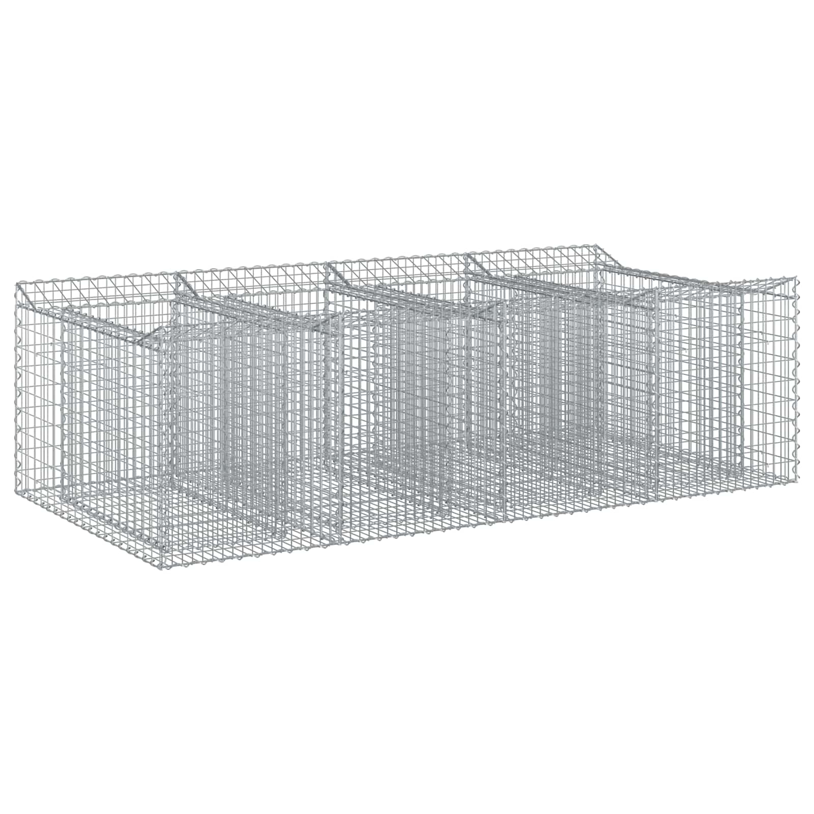 Gabion højbed 2 pcs Sølv