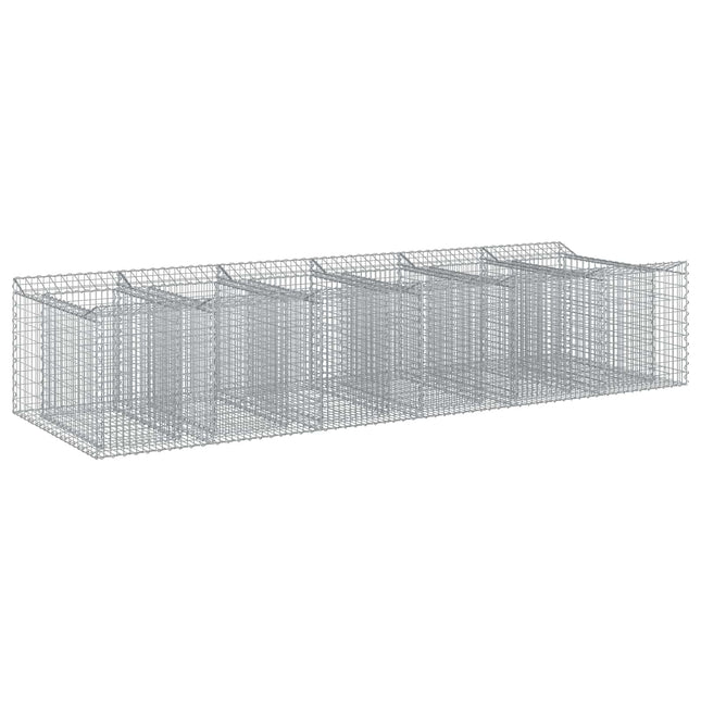 Gabion højbed 2 pcs Sølv