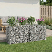 Gabion højbed 2 pcs Sølv