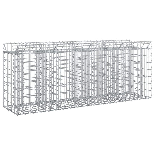Gabion højbed 2 pcs Sølv