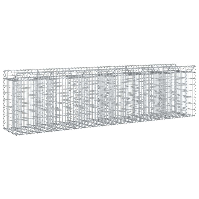Gabion højbed 2 pcs Sølv