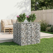 Gabion højbed 2 pcs Sølv