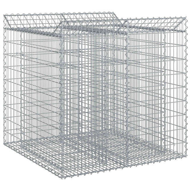 Gabion højbed 2 pcs Sølv