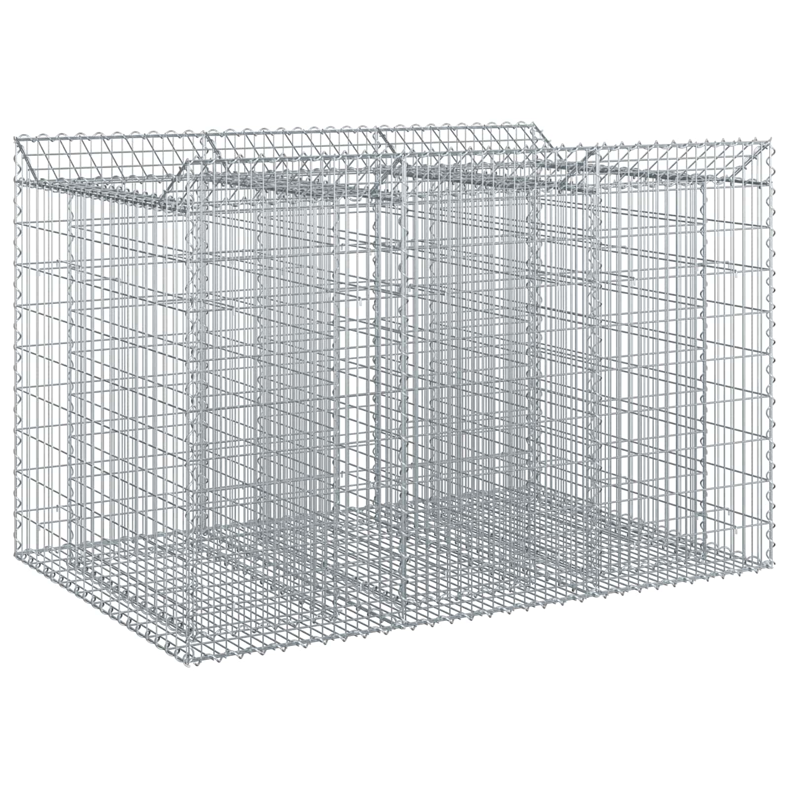 Gabion højbed 2 pcs Sølv