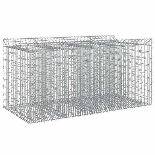 Gabion højbed 2 pcs Sølv