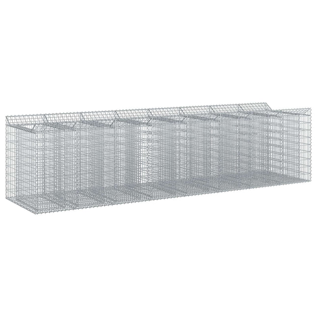 Gabion højbed 4 pcs Sølv