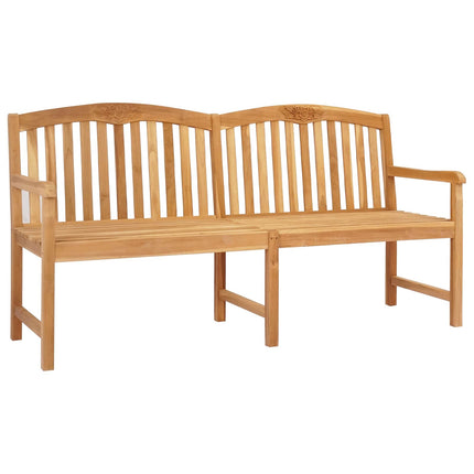 Håndskåret Rosenbænk 150 x 60 x 90 cm Massiv Teaktræ