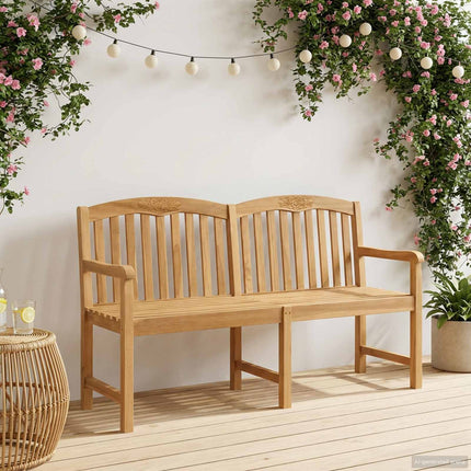 Håndskåret Rosenbænk 179,5 x 61 x 90 cm Massiv Teaktræ