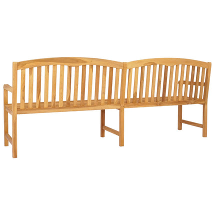 Håndskåret Rosenbænk 228 x 60 x 90 cm Massiv Teaktræ