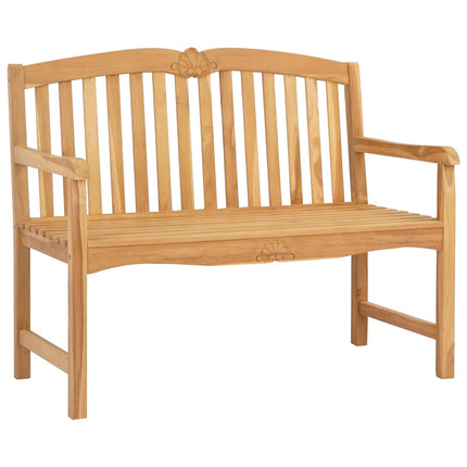 Håndskåret Rosenbænk 114 x 60 x 95 cm Massiv Teaktræ