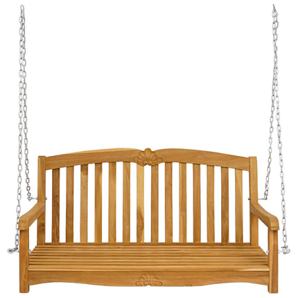 Gyng Bænk 114 x 60 x 60,5 cm Massiv Teaktræ Naturfarvet