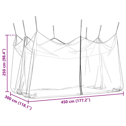 Have Myggenet 156 Mesh Hvid 3 x 4,5 x 2,5 m Polyester
