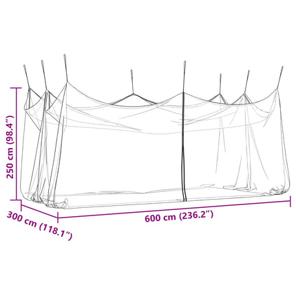 Have Myg Net 220 mesh Hvid 3 x 6 x 2,5 m Polyester