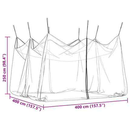Have Myggenet 156 Mesh Hvid 4 x 4 x 2,5 m Polyester