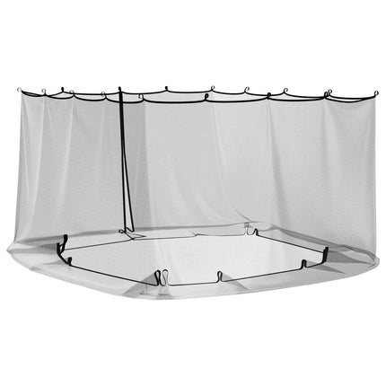 Myggenet til pavillon 220 mesh Sort 3,6 x 3,6 x 2 m Polyester