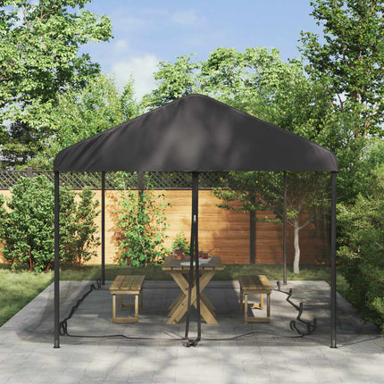 Myggenet til pavillon 220 mesh Sort 6 x 3 x 2 m Polyester