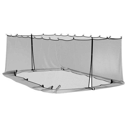 Myggenet til pavillon 220 mesh Sort 6 x 3 x 2 m Polyester