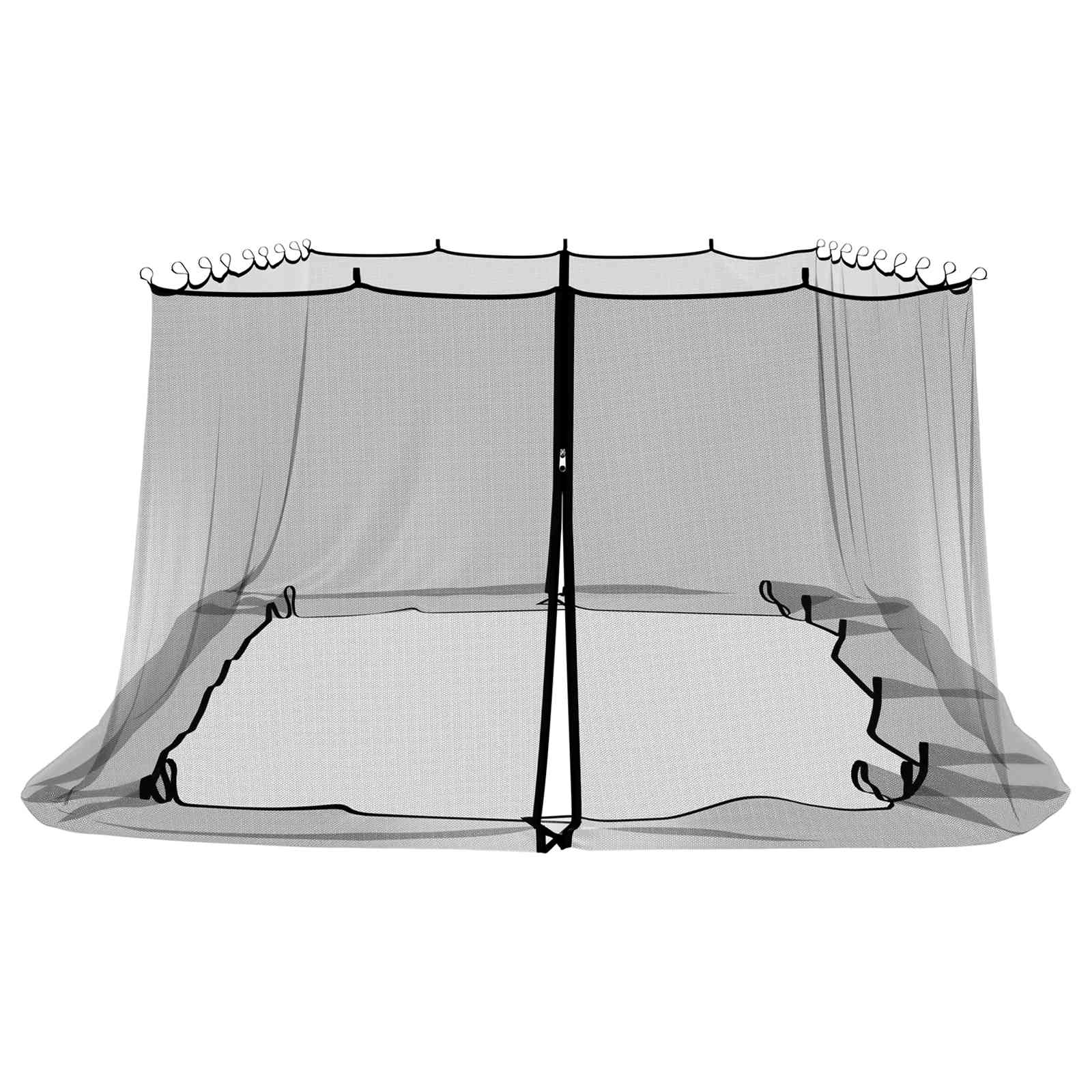 Myggenet til pavillon 220 mesh Sort 6 x 3 x 2 m Polyester