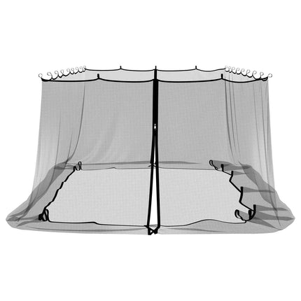 Myggenet til pavillon 220 mesh Sort 6 x 3 x 2 m Polyester