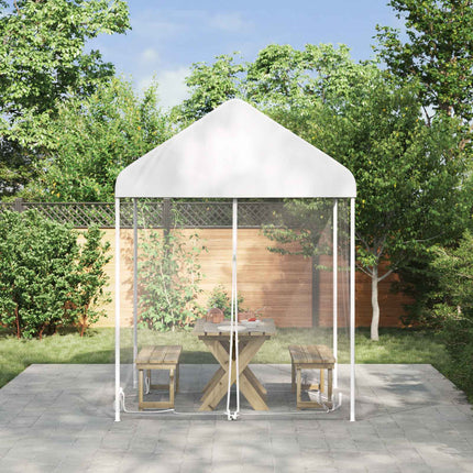 Myggenet til pavillon 220 mesh Hvid 2 x 2 x 2 m Polyester