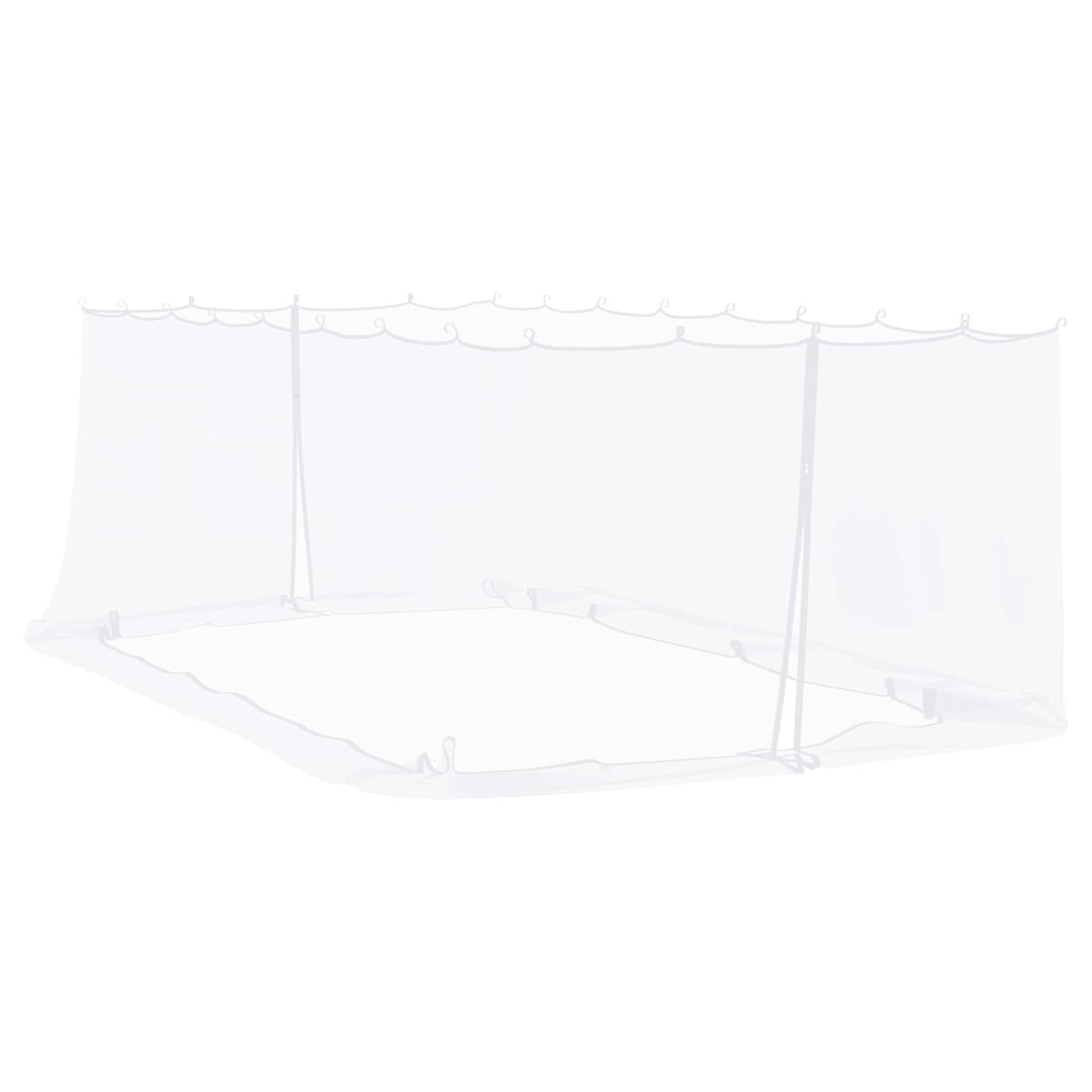 Myggenet til pavillon 220 mesh Hvid 6 x 3 x 2 m Polyester