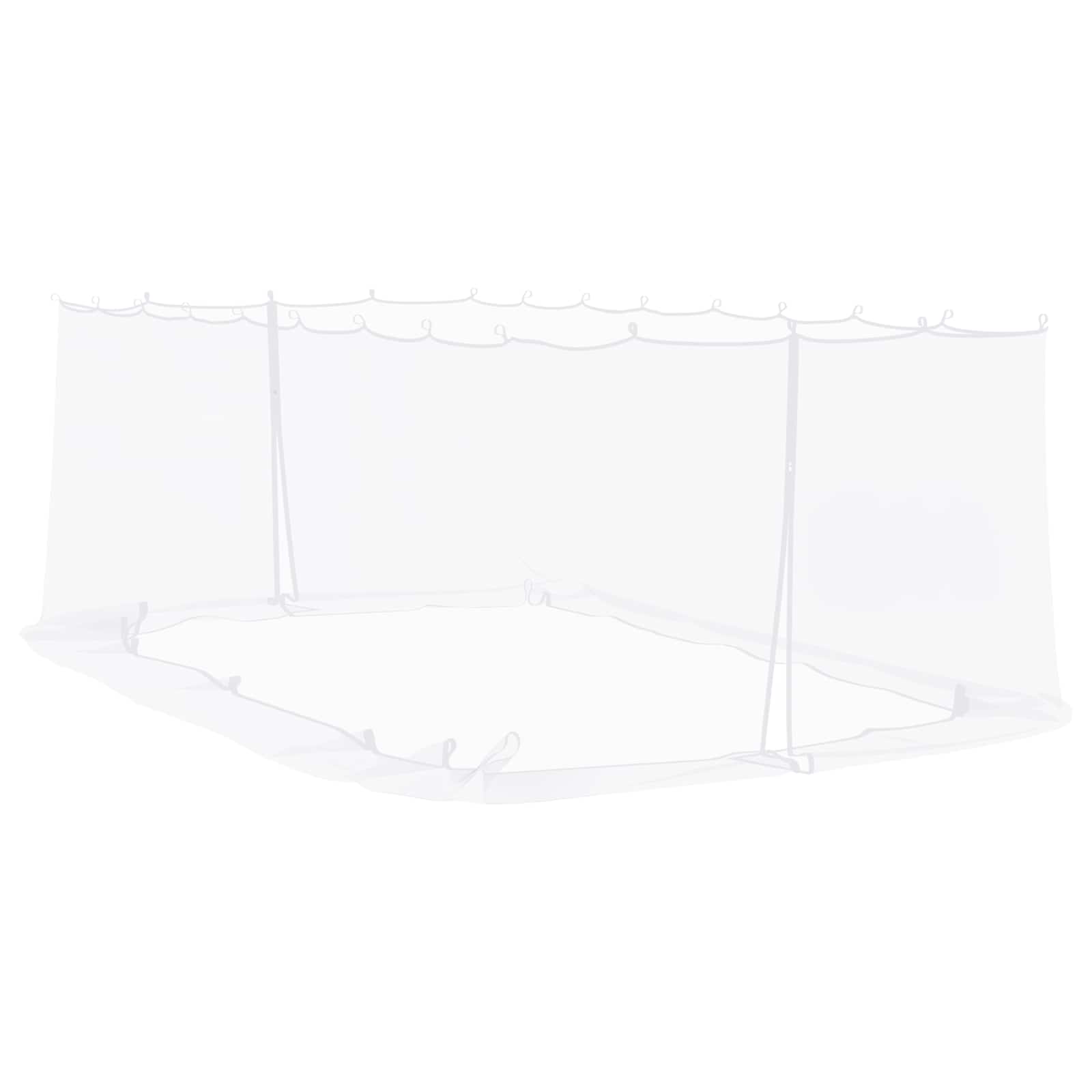 Myggenet til pavillon 220 mesh Hvid 6 x 3 x 2 m Polyester