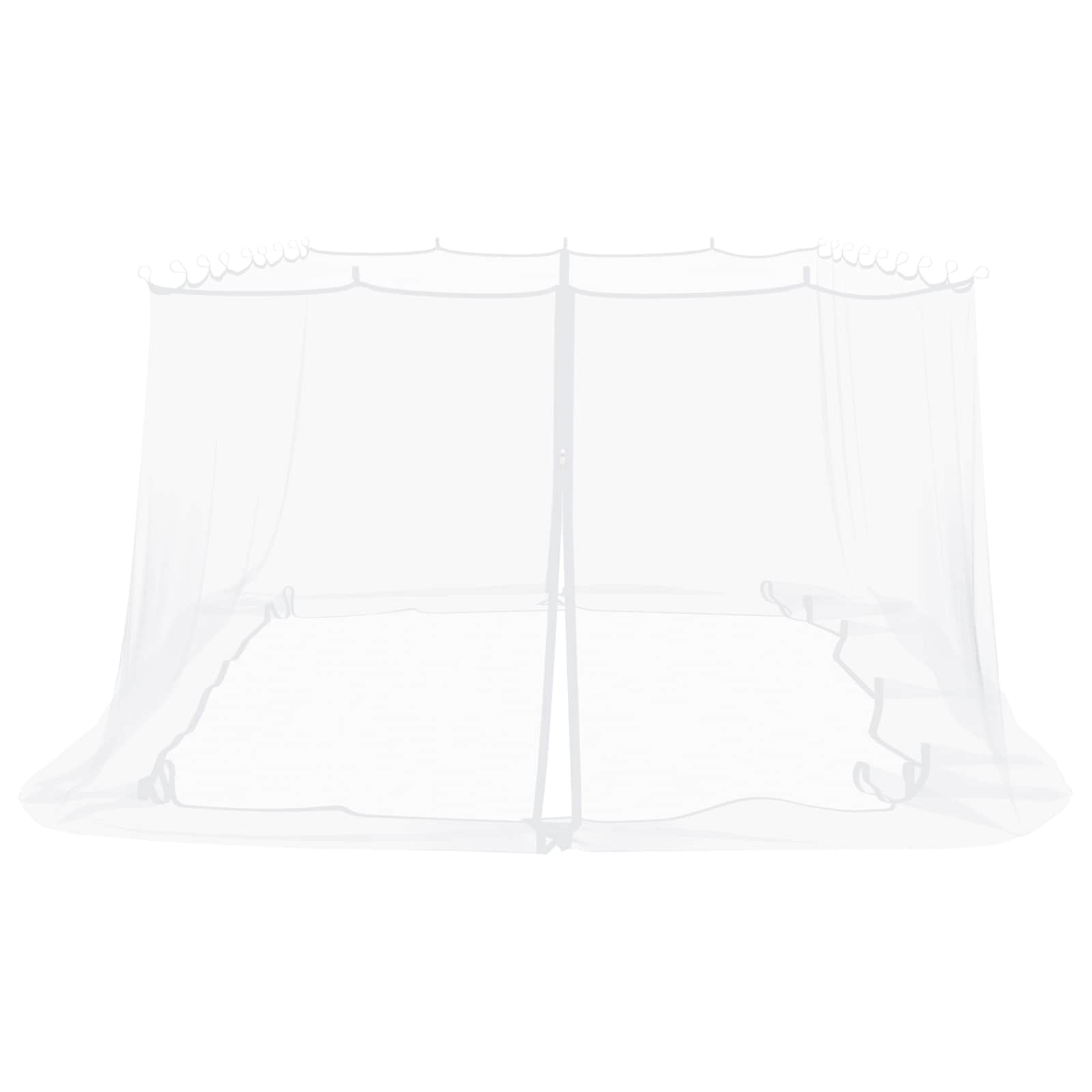 Myggenet til pavillon 220 mesh Hvid 6 x 3 x 2 m Polyester