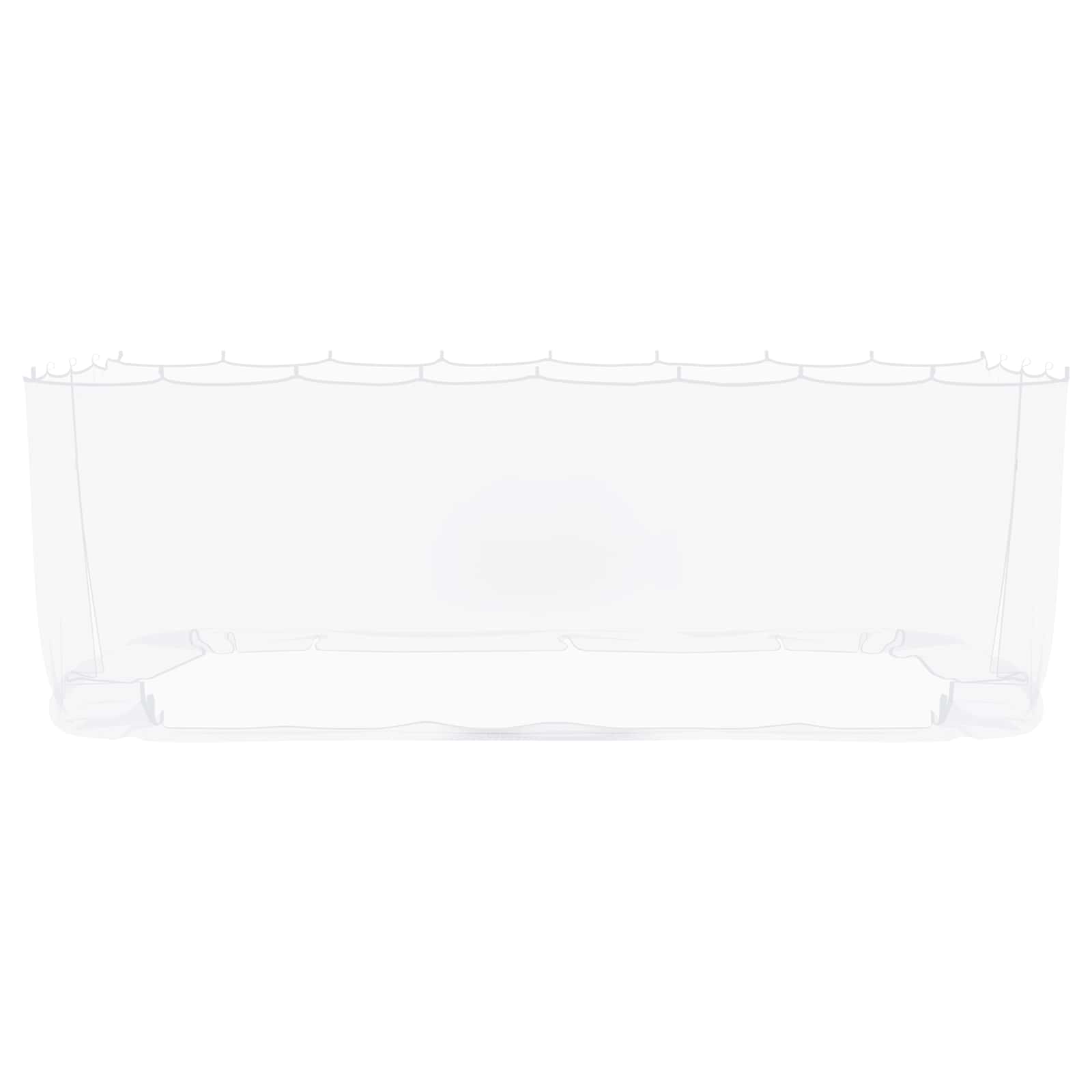 Myggenet til pavillon 220 mesh Hvid 6 x 3 x 2 m Polyester