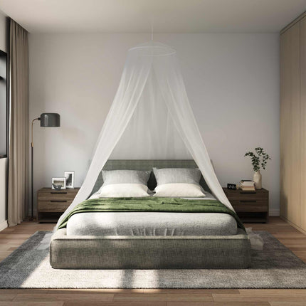 Myggenet til seng 3 stk. 156 mesh Hvid ⌀56 x 220 cm Polyester