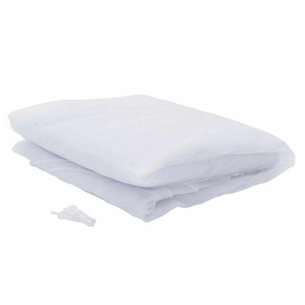 Myggenet til seng 3 stk. 156 mesh Hvid ⌀56 x 220 cm Polyester
