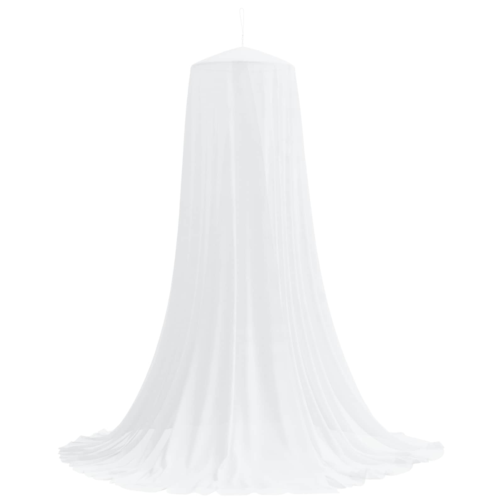 Myggenet til seng 3 pcs 156 mesh Hvid ⌀56 x 220 cm Polyester