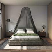 Myggenet til seng 156 mesh 156 mesh Sort Ø56 x 220 cm Polyester