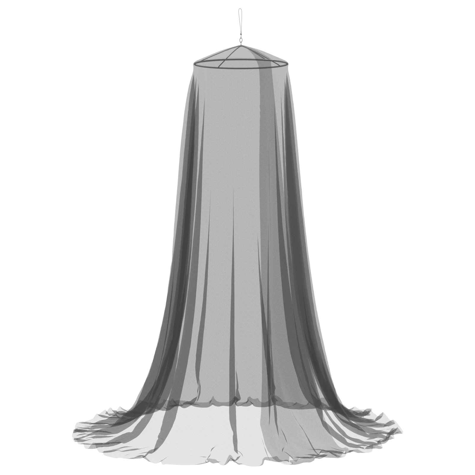 Myggenet til seng 156 mesh 156 mesh Sort Ø56 x 220 cm Polyester