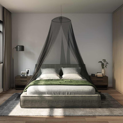 Myggenet til seng 156 mesh Sort ⌀56 x 220 cm Polyester