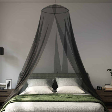 Myggenet til seng 156 mesh Sort ⌀56 x 220 cm Polyester