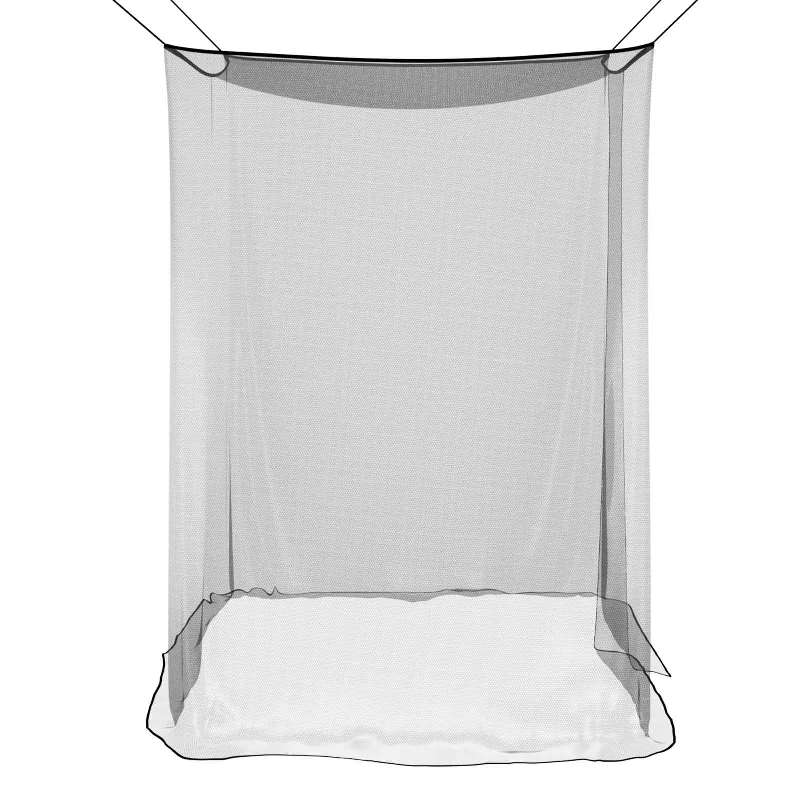 Myggenet til seng 156 mesh 3 pcs Sort Polyester