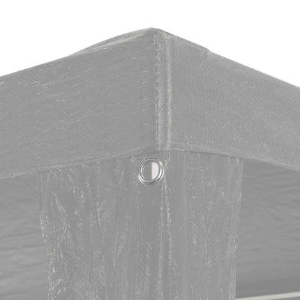 Party Tent Lysegrå 300 x 300 x 255 cm PE og stål