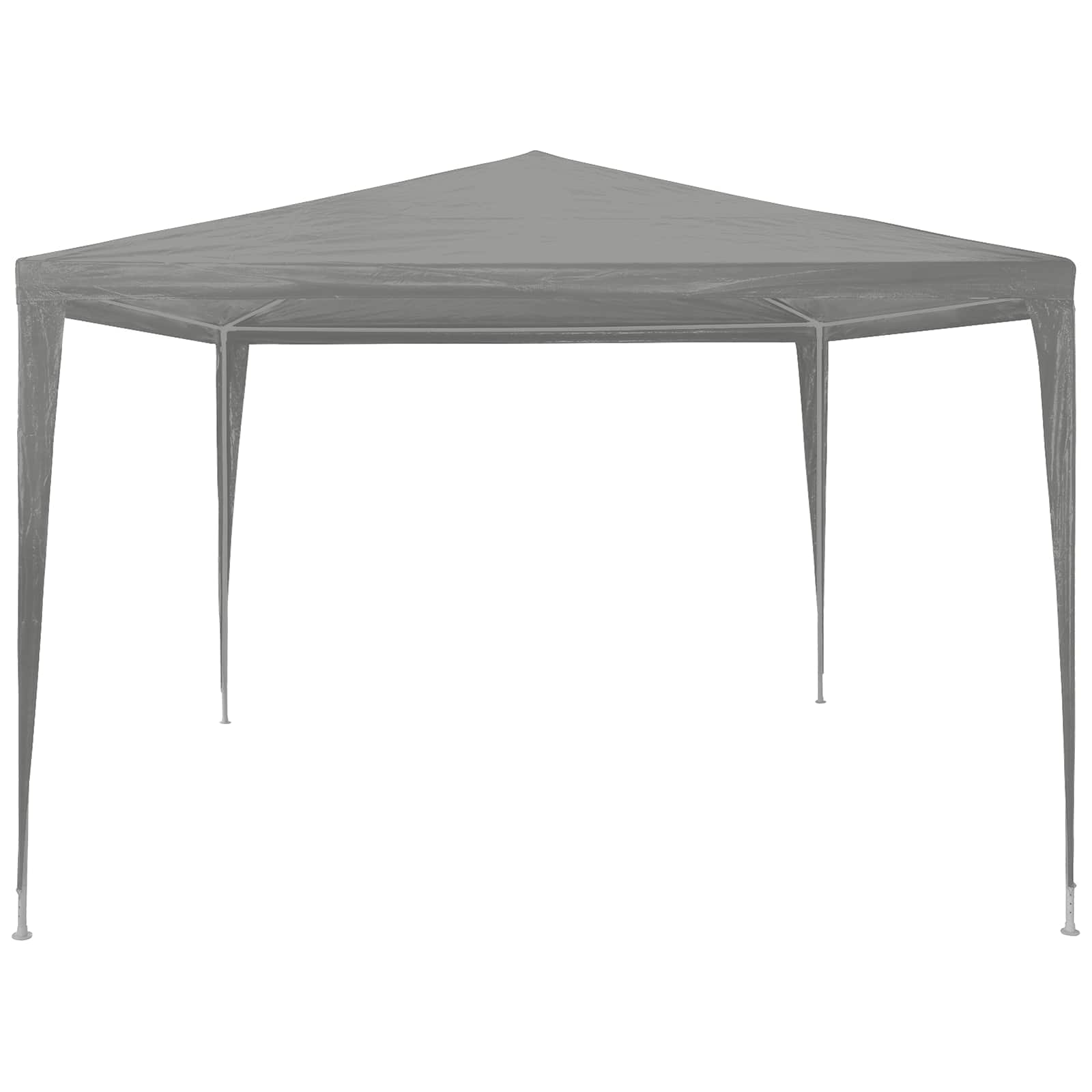 Party Tent Lysegrå 300 x 300 x 255 cm PE og stål