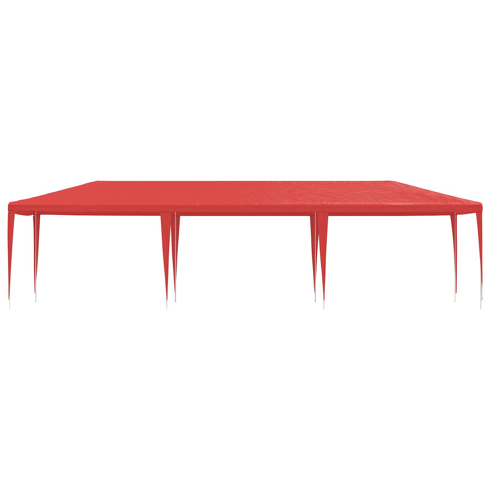 Party Tent Rød 900 x 300 x 255 cm PE og stål