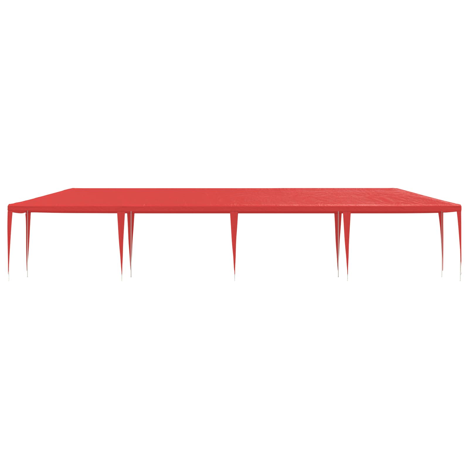 Party Tent Rød 1200 x 300 x 255 cm PE og stål