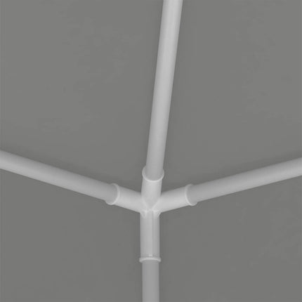 Party Tent 200 x 200 x 240 cm Lysegrå PE og stål